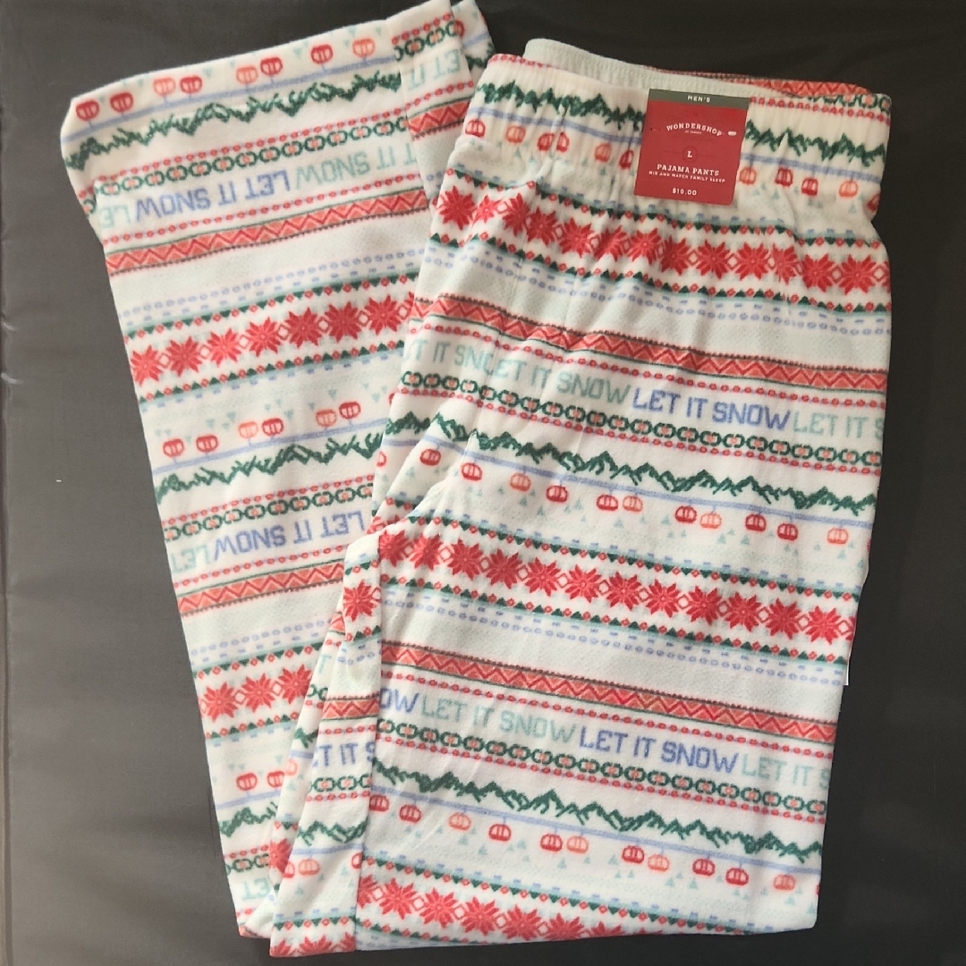 Wondershop Festive Patterned Pants - Let It Snow With Ski Lifts